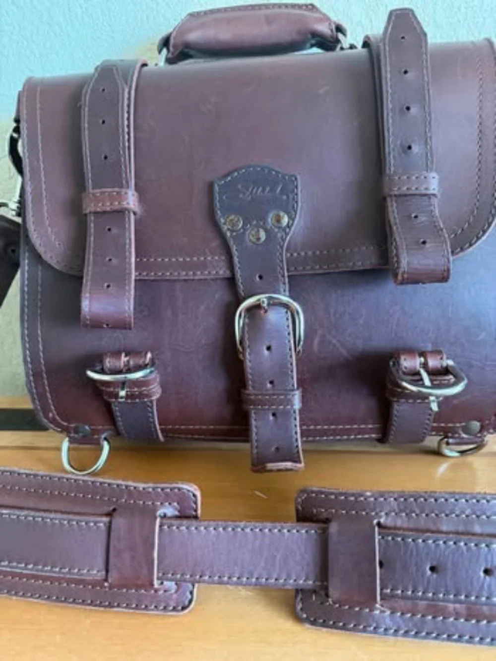 Authentic Saddleback Leather Large Thin Briefcase – Chestnut